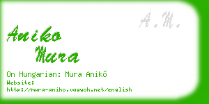 aniko mura business card
